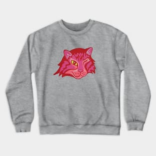 Winking Cat Crewneck Sweatshirt